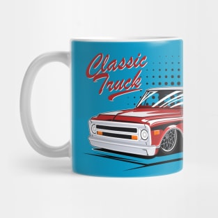 chevy classic truck low ride Mug
